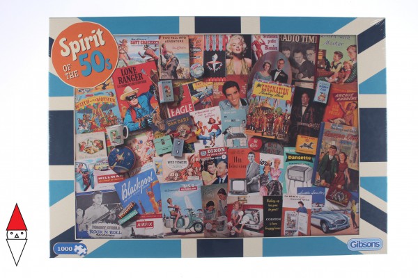 GIBSONS, G7081, 5012269070811, PUZZLE OGGETTI GIBSONS VINTAGE SPIRIT OF THE 50S 1000 PZ