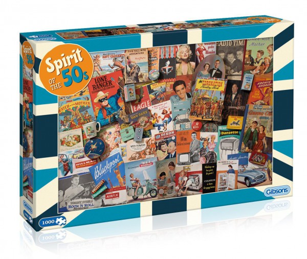 GIBSONS, G7081, 5012269070811, PUZZLE OGGETTI GIBSONS VINTAGE SPIRIT OF THE 50S 1000 PZ