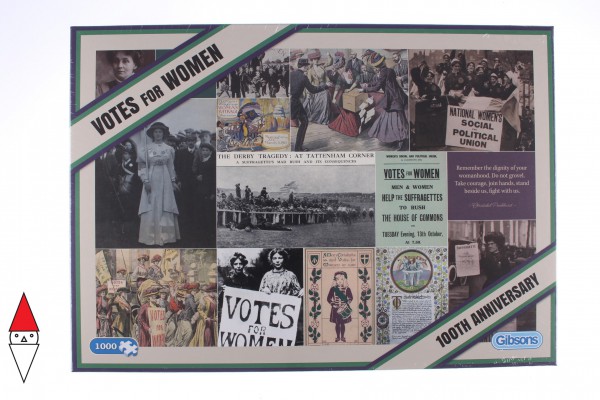 GIBSONS, G7092, 5012269070927, PUZZLE TEMATICO GIBSONS VINTAGE VOTES FOR WOMEN 1000 PZ