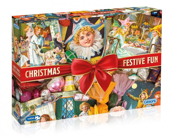 GIBSONS, G7094, 5012269070941, PUZZLE TEMATICO GIBSONS NATALE CHRISTMAS FESTIVE FUN 1000 PZ