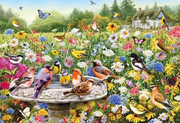 GIBSONS, G3406, 5012269034066, PUZZLE ANIMALI GIBSONS UCCELLI THE SECRET GARDEN 500 PZ
