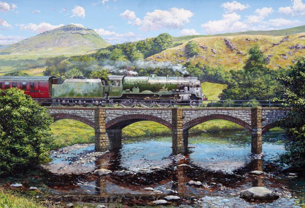GIBSONS, G3417, 5012269034172, PUZZLE MEZZI DI TRASPORTO GIBSONS TRENI CROSSING THE RIBBLE 500