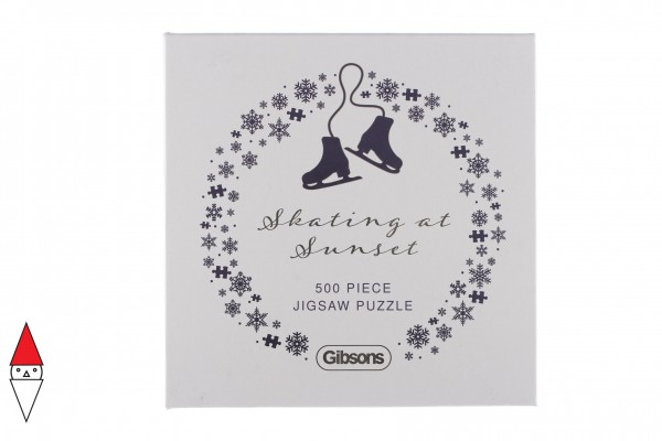 GIBSONS, G9504, 5012269095043, PUZZLE TEMATICO GIBSONS NATALE SKATING AT SUNSET 500 PZ