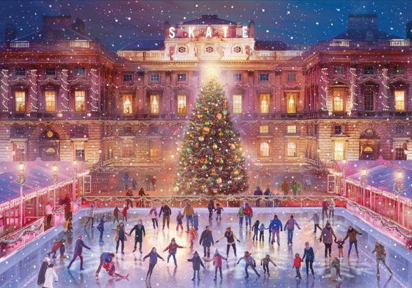GIBSONS, G9504, 5012269095043, PUZZLE TEMATICO GIBSONS NATALE SKATING AT SUNSET 500 PZ