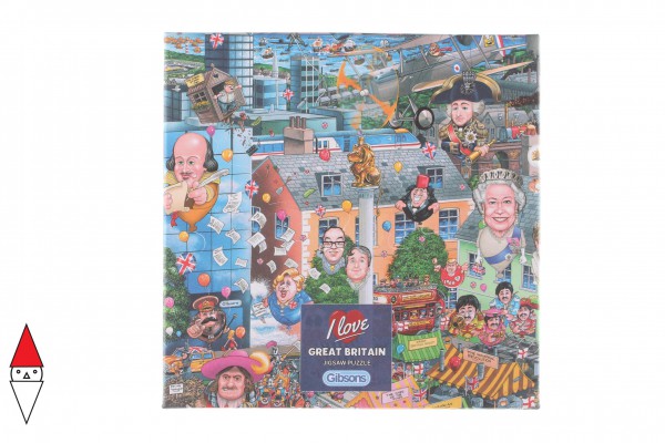 GIBSONS, G3419, 5012269034196, PUZZLE TEMATICO GIBSONS NAZIONI I LOVE GREAT BRITAIN 500 PZ