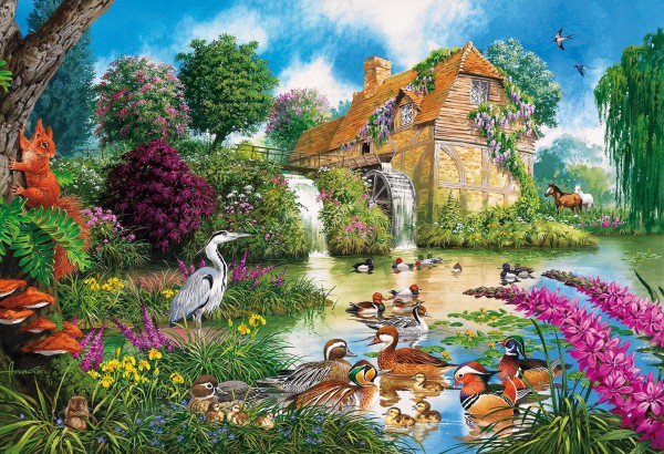 GIBSONS, G3422, 5012269034226, PUZZLE EDIFICI GIBSONS MULINI THE OLD WATERMILL 500 PZ