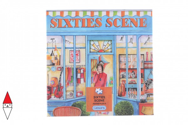 GIBSONS, G3423, 5012269034233, PUZZLE TEMATICO GIBSONS NEGOZI SIXTIES SCENE 500 PZ