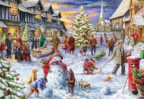 GIBSONS, G3409, 5012269034097, PUZZLE TEMATICO GIBSONS NATALE A WHITE CHRISTMAS 500 PZ