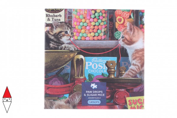 GIBSONS, G3426, 5012269034264, PUZZLE ANIMALI GIBSONS GATTI PAW DROPS AND SUGAR MICE 500 PZ