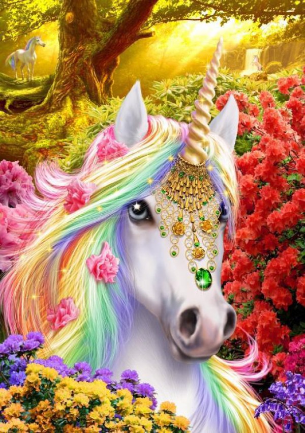BLUEBIRD, BLUEBIRD-PUZZLE-70109, 3663384701092, PUZZLE GRAFICA BLUEBIRD FANTASY UNICORN 1000 PZ