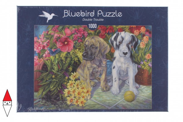 BLUEBIRD, BLUEBIRD-PUZZLE-70068, 3663384700682, PUZZLE ANIMALI BLUEBIRD CANI DOUBLE TROUBLE 1000 PZ