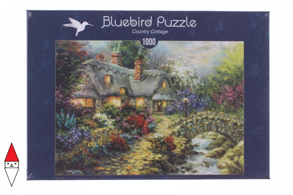 BLUEBIRD, BLUEBIRD-PUZZLE-70064, 3663384700644, PUZZLE EDIFICI BLUEBIRD COTTAGES E CHALETS COUNTRY COTTAGE 1000 PZ