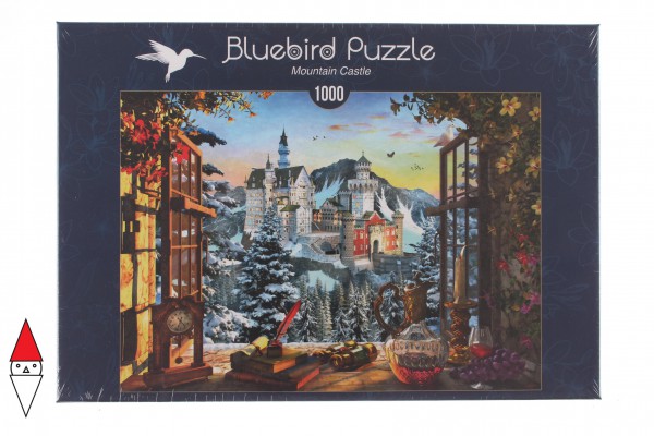 BLUEBIRD, BLUEBIRD-PUZZLE-70122, 3663384701221, PUZZLE EDIFICI BLUEBIRD CASTELLI E PALAZZI MOUNTAIN CASTLE 1000 PZ