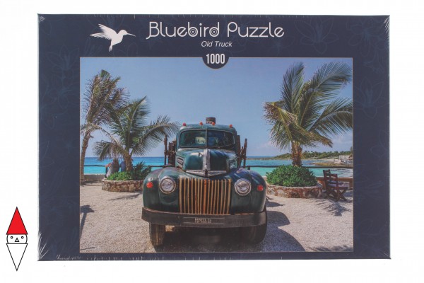 BLUEBIRD, BLUEBIRD-PUZZLE-70020, 3663384700200, PUZZLE MEZZI DI TRASPORTO BLUEBIRD AUTOMOBILI OLD TRUCK 1000 PZ