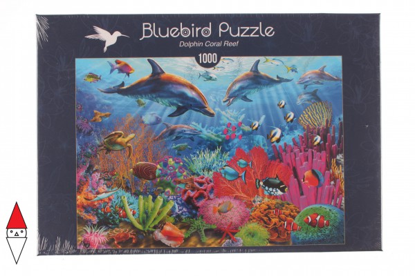 BLUEBIRD, BLUEBIRD-PUZZLE-70169, 3663384701696, PUZZLE PAESAGGI BLUEBIRD FONDALI MARINI DOLPHIN CORAL REEF 1000 PZ