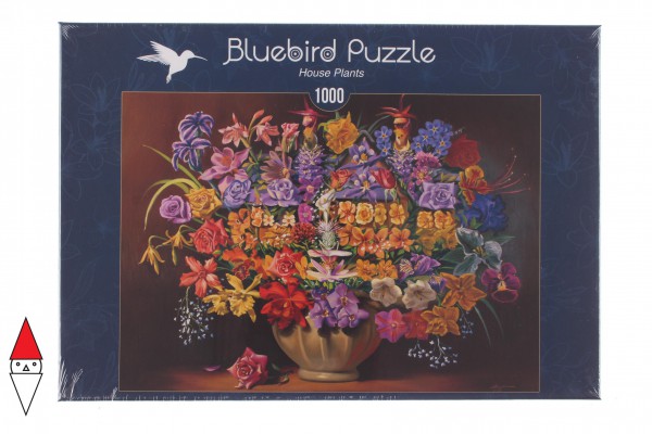 BLUEBIRD, BLUEBIRD-PUZZLE-70096, 3663384700965, PUZZLE TEMATICO BLUEBIRD FIORI E GIARDINI HOUSE PLANTS 1000 PZ