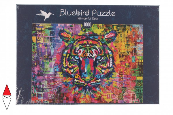 BLUEBIRD, BLUEBIRD-PUZZLE-70221, 3663384702211, PUZZLE ANIMALI BLUEBIRD TIGRI WONDERFUL TIGER 1000 PZ
