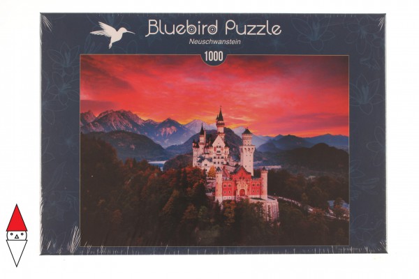 BLUEBIRD, BLUEBIRD-PUZZLE-70267, 3663384702679, PUZZLE EDIFICI BLUEBIRD CASTELLI E PALAZZI NEUSCHWANSTEIN 1000 PZ