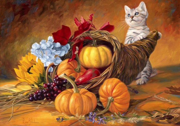 BLUEBIRD, BLUEBIRD-PUZZLE-70069, 3663384700699, PUZZLE ANIMALI BLUEBIRD GATTI THANKFUL 1000 PZ