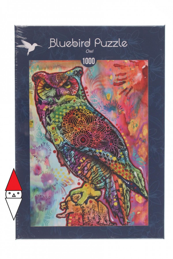 BLUEBIRD, BLUEBIRD-PUZZLE-70093, 3663384700934, PUZZLE ANIMALI BLUEBIRD GUFI OWL 1000 PZ