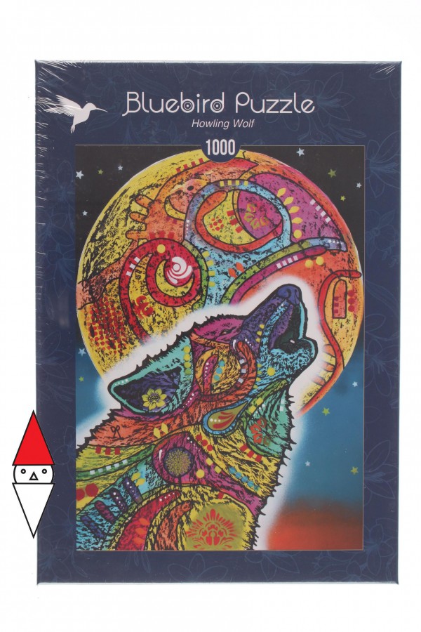 BLUEBIRD, BLUEBIRD-PUZZLE-70203, 3663384702037, PUZZLE ANIMALI BLUEBIRD LUPI HOWLING WOLF 1000 PZ