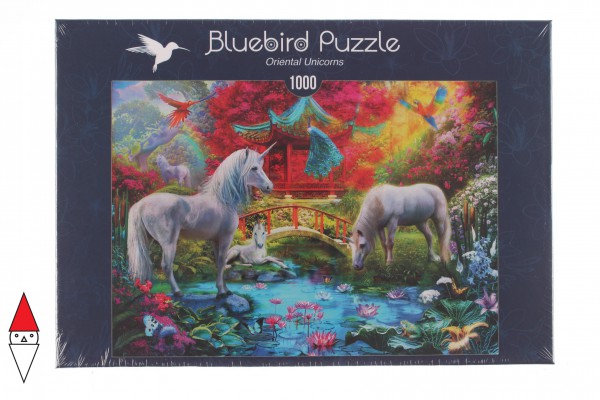 BLUEBIRD, BLUEBIRD-PUZZLE-70148, 3663384701481, PUZZLE GRAFICA BLUEBIRD FANTASY ORIENTAL UNICORNS 1000 PZ