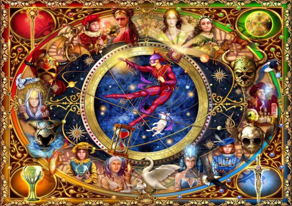 BLUEBIRD, BLUEBIRD-PUZZLE-70021, 3663384700217, PUZZLE GRAFICA BLUEBIRD FANTASY LEGACY OF THE DIVINE TAROT 1000 PZ