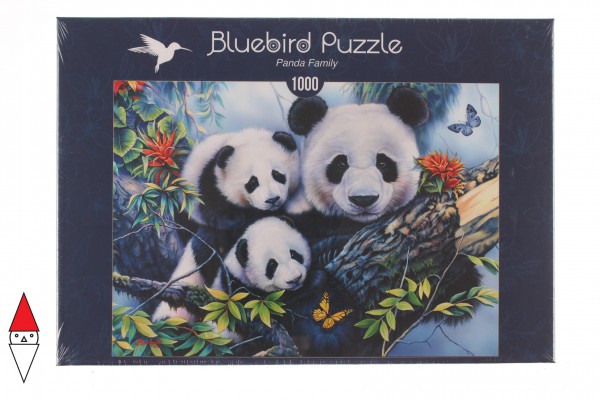 BLUEBIRD, BLUEBIRD-PUZZLE-70079, 3663384700798, PUZZLE ANIMALI BLUEBIRD PANDA PANDA FAMILY 1000 PZ