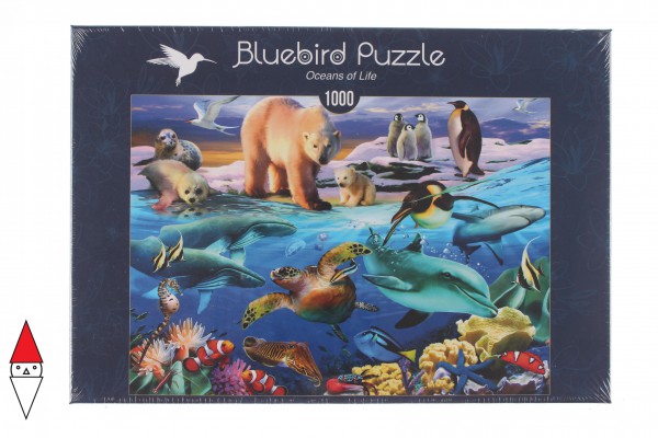 BLUEBIRD, BLUEBIRD-PUZZLE-70288, 3663384702884, PUZZLE ANIMALI BLUEBIRD ANIMALI VARI OCEANS OF LIFE 1000 PZ