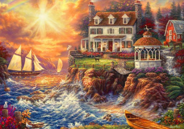 BLUEBIRD, BLUEBIRD-PUZZLE-70207, 3663384702075, PUZZLE PAESAGGI BLUEBIRD MARE E OCEANO LIFE ABOVE THE FRAY 1000 PZ