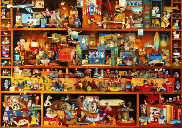 BLUEBIRD, BLUEBIRD-PUZZLE-70215, 3663384702150, PUZZLE OGGETTI BLUEBIRD GIOCATTOLI TOYS TALE 1000 PZ