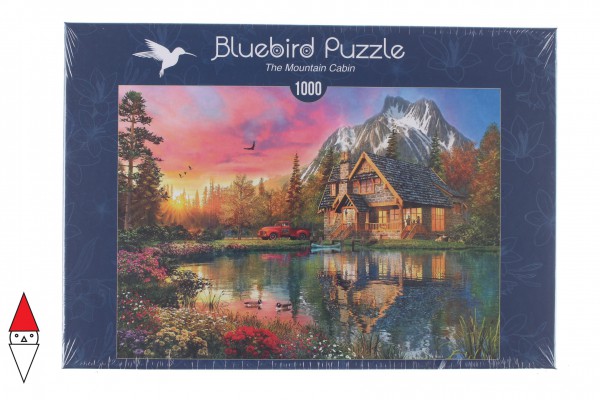 BLUEBIRD, BLUEBIRD-PUZZLE-70164, 3663384701641, PUZZLE EDIFICI BLUEBIRD COTTAGES E CHALETS THE MOUNTAIN CABIN 1000 PZ