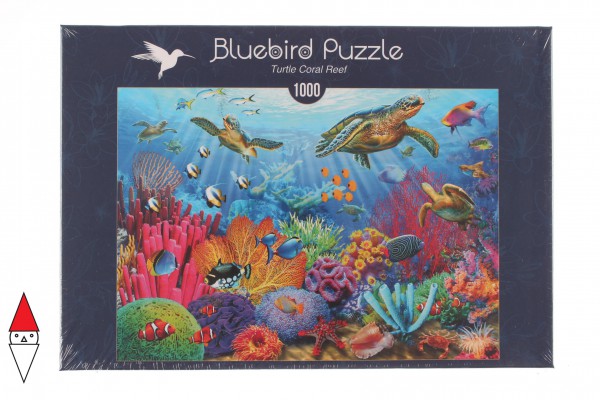 BLUEBIRD, BLUEBIRD-PUZZLE-70159, 3663384701597, PUZZLE TEMATICO BLUEBIRD FONDALI MARINI TURTLE CORAL REEF 1000 PZ