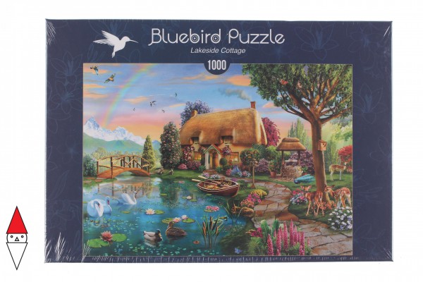 BLUEBIRD, BLUEBIRD-PUZZLE-70167, 3663384701672, PUZZLE EDIFICI BLUEBIRD COTTAGES E CHALETS LAKESIDE COTTAGE 1000 PZ