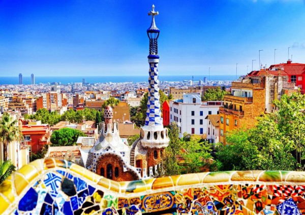 BLUEBIRD, BLUEBIRD-PUZZLE-70273, 3663384702730, PUZZLE PAESAGGI BLUEBIRD CITTA PARK GUELL, BARCELLONAEUR 1000 PZ