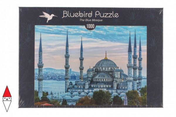 BLUEBIRD, BLUEBIRD-PUZZLE-70271, 3663384702716, PUZZLE EDIFICI BLUEBIRD CHIESE E CATTEDRALI THE BLUE MOSQUE 1000 PZ