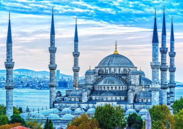 BLUEBIRD, BLUEBIRD-PUZZLE-70271, 3663384702716, PUZZLE EDIFICI BLUEBIRD CHIESE E CATTEDRALI THE BLUE MOSQUE 1000 PZ