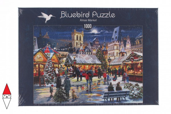 BLUEBIRD, BLUEBIRD-PUZZLE-70070, 3663384700705, PUZZLE TEMATICO BLUEBIRD NATALE XMAS MARKET 1000 PZ