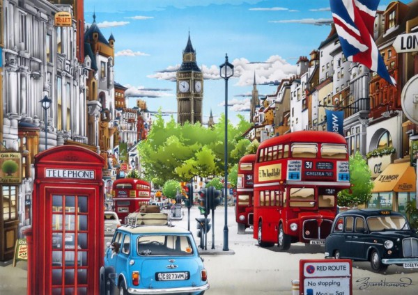 BLUEBIRD, BLUEBIRD-PUZZLE-70119, 3663384701191, PUZZLE PAESAGGI BLUEBIRD CITTA LONDON LONDRA 1000 PZ