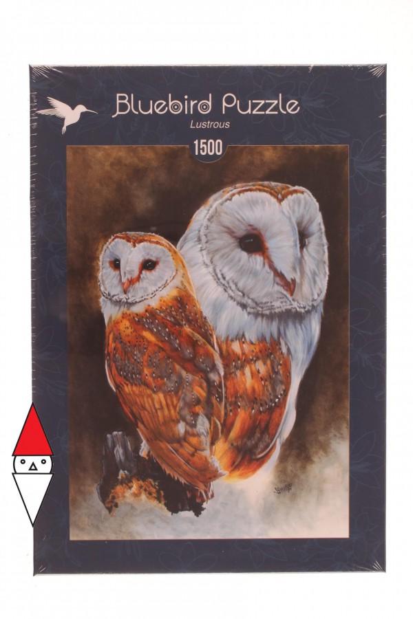 BLUEBIRD, BLUEBIRD-PUZZLE-70088, 3663384700880, PUZZLE ANIMALI BLUEBIRD GUFI LUSTROUS 1500 PZ