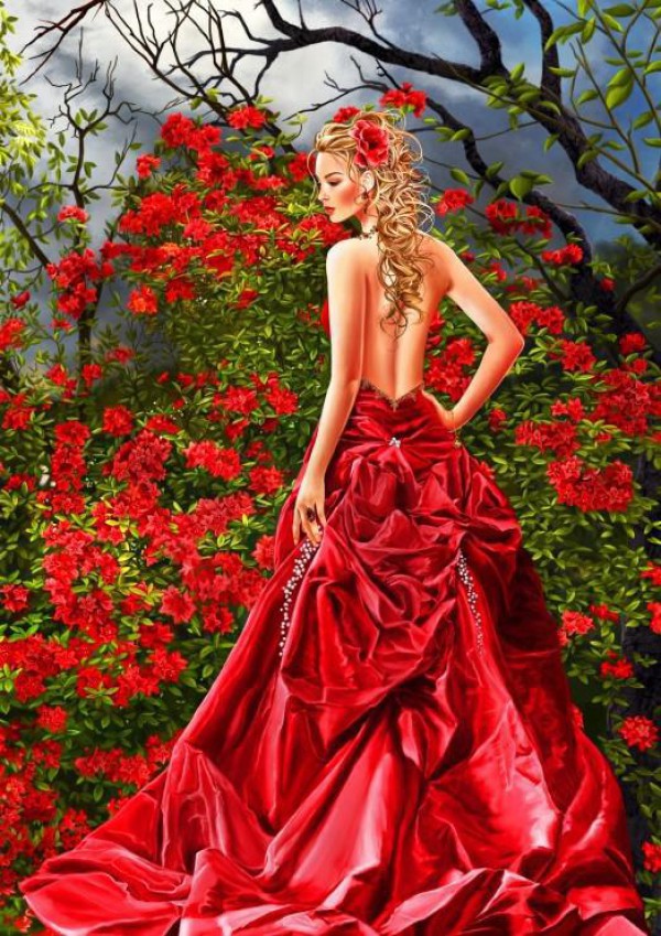 BLUEBIRD, BLUEBIRD-PUZZLE-70276, 3663384702761, PUZZLE GRAFICA BLUEBIRD TAIS IN RED 1500 PZ