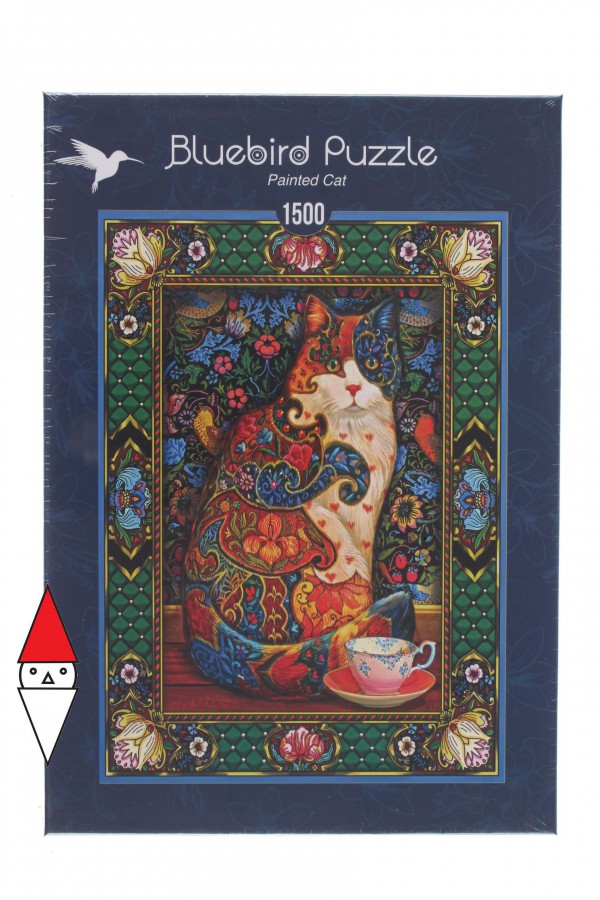 BLUEBIRD, BLUEBIRD-PUZZLE-70152, 3663384701528, PUZZLE ANIMALI BLUEBIRD GATTI PAINTED CAT 1500 PZ