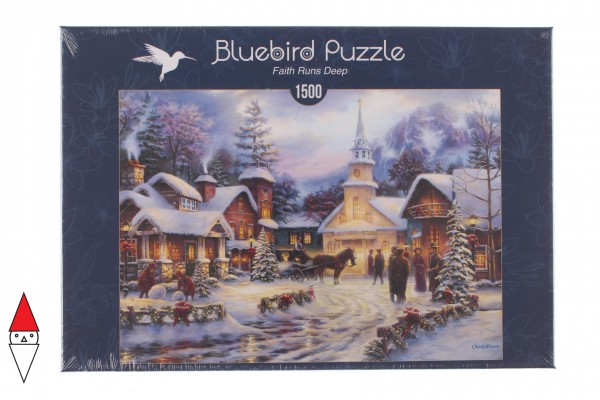 BLUEBIRD, BLUEBIRD-PUZZLE-70051, 3663384700514, PUZZLE TEMATICO BLUEBIRD NATALE FAITH RUNS DEEP 1500 PZ