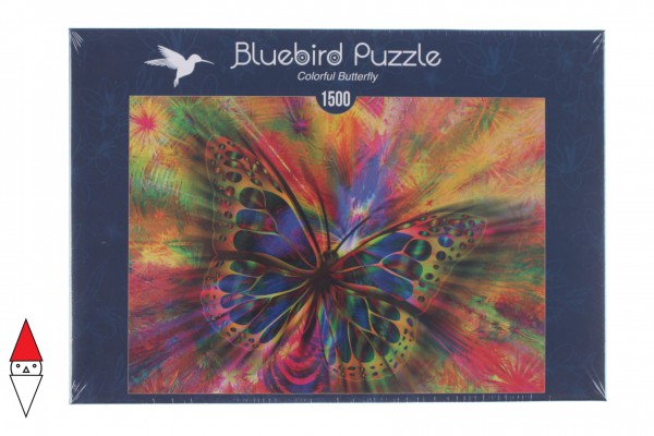 BLUEBIRD, BLUEBIRD-PUZZLE-70050, 3663384700507, PUZZLE ANIMALI BLUEBIRD FARFALLE COLORFUL BUTTERFLY 1500 PZ