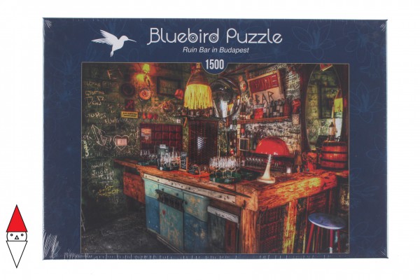 BLUEBIRD, BLUEBIRD-PUZZLE-70011, 3663384700118, PUZZLE TEMATICO BLUEBIRD BAR E RISTORANTI RUIN BAR IN BUDAPEST 1500 PZ