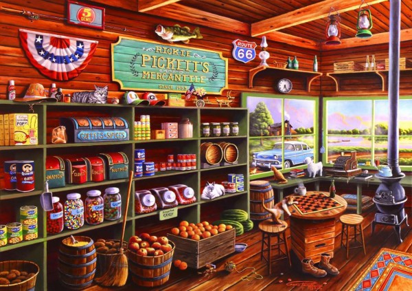 BLUEBIRD, BLUEBIRD-PUZZLE-70099, 3663384700996, PUZZLE TEMATICO BLUEBIRD NEGOZI A TIME REMEMBERED 1500 PZ