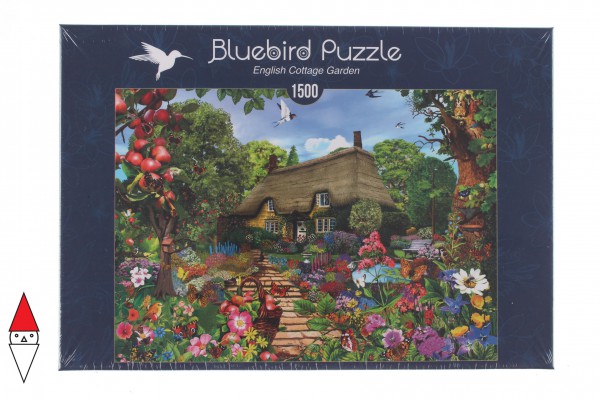 BLUEBIRD, BLUEBIRD-PUZZLE-70141, 3663384701412, PUZZLE EDIFICI BLUEBIRD COTTAGES E CHALETS ENGLISH COTTAGE GARDEN 1500 PZ