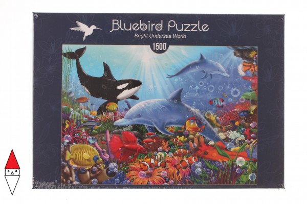 BLUEBIRD, BLUEBIRD-PUZZLE-70028, 3663384700286, PUZZLE PAESAGGI BLUEBIRD FONDALI MARINI BRIGHT UNDERSEA WORLD 1500 PZ