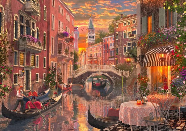 BLUEBIRD, BLUEBIRD-PUZZLE-70115, 3663384701153, PUZZLE PAESAGGI BLUEBIRD CITTA AN EVENING SUNSET IN VENICE VENEZIA 1500 PZ