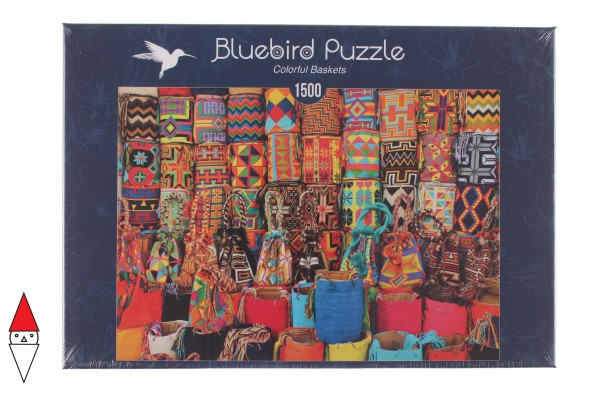 BLUEBIRD, BLUEBIRD-PUZZLE-70223, 3663384702235, PUZZLE OGGETTI BLUEBIRD CESTI COLORFUL BASKETS 1500 PZ